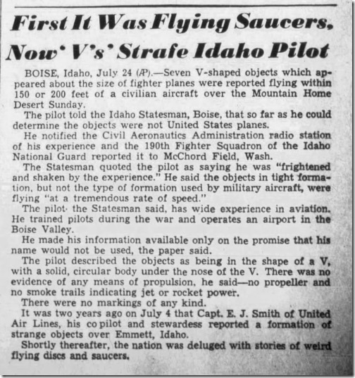 1949 07 25 AP- Tyler Morning Telegraph Tyler, Texas July 25, 1949