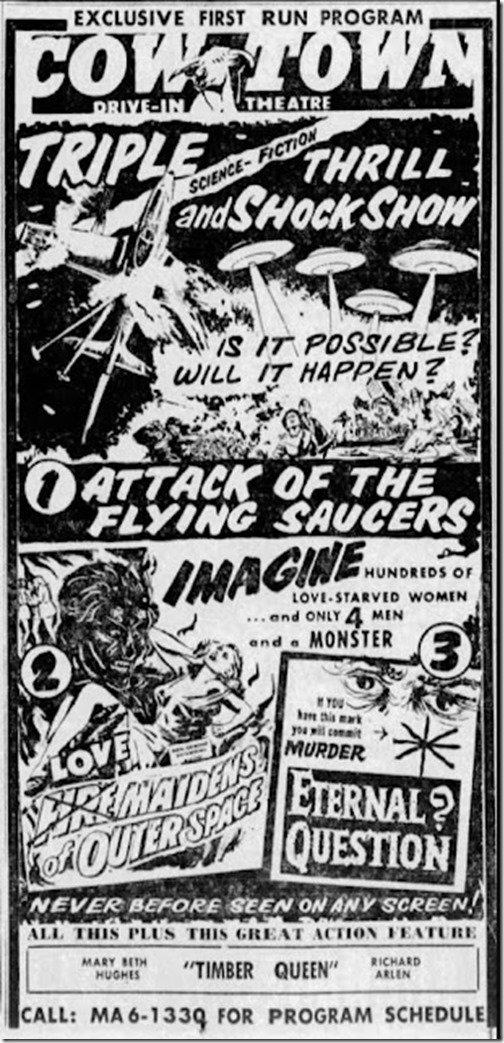 1956 Attack of the Flying Saucers - Cowtown