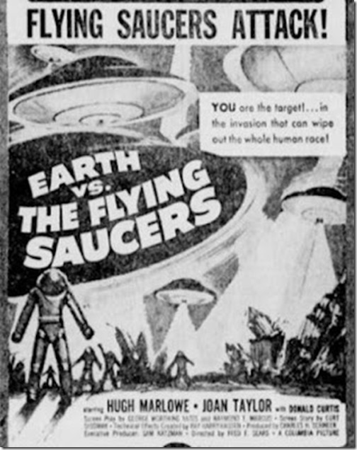 1956 Earth vs the Flying Saucers