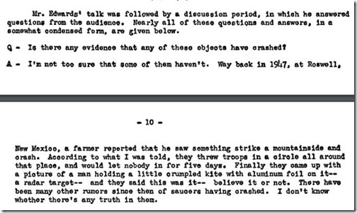 1956 CSI Talk - Roswell