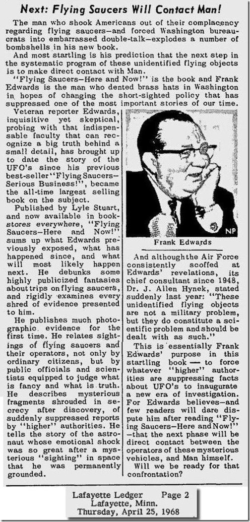 1968 04 25  Lafayette Ledger April 25, 1968