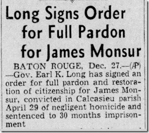 1948 12 27 The Town Talk Alexandria LA Jimmy Monsur Dec. 27, 1948