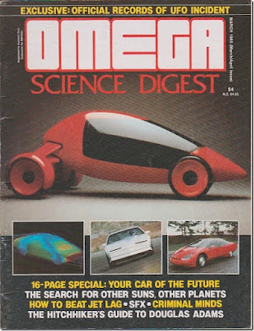 NW Cape Omega Science Digest  March 1985 cover