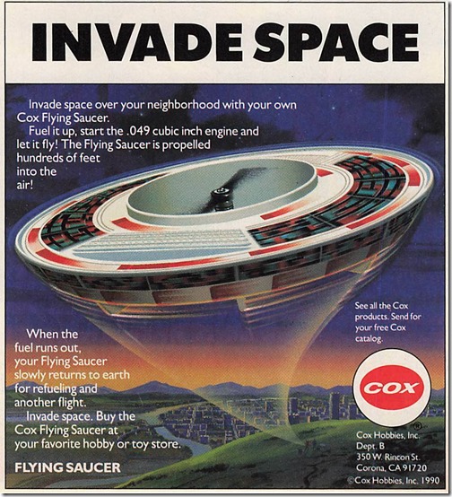 1990 Cox Flying Saucer 1990s