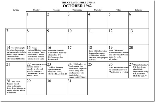 Cuban-Missile-Crisis-calendar-October-1962