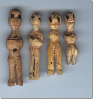 Gonzales Alien Wood Carvings