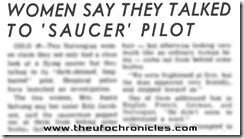 Two Women Claim Alien Contact with pilot of Grounded Craft (1954)